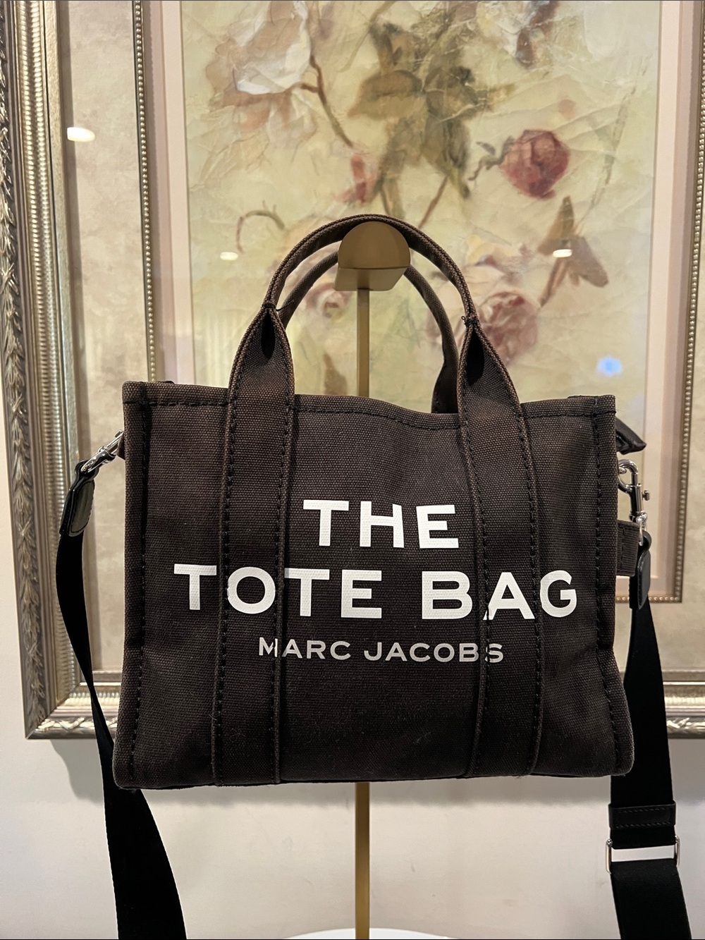 Marc Jacobs Black Canvas 'The Tote Bag' Crossbody